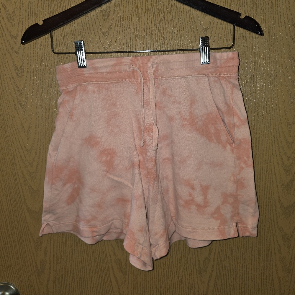 Old Navy Peach Tie-Dye Women's Athletic Shorts